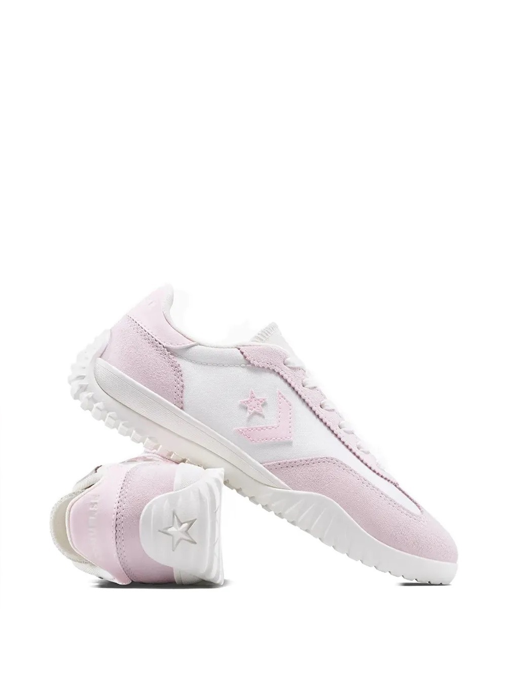 Converse Run Star Low Top White Pink Unisex Sneakers W 12.5 M 11 NEW